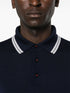 knitted wool polo shirt